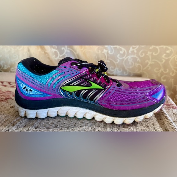 Women’s Brooks Purple Glycerin 12 Running Shoes Sneakers Size 8 M - Picture 12 of 15